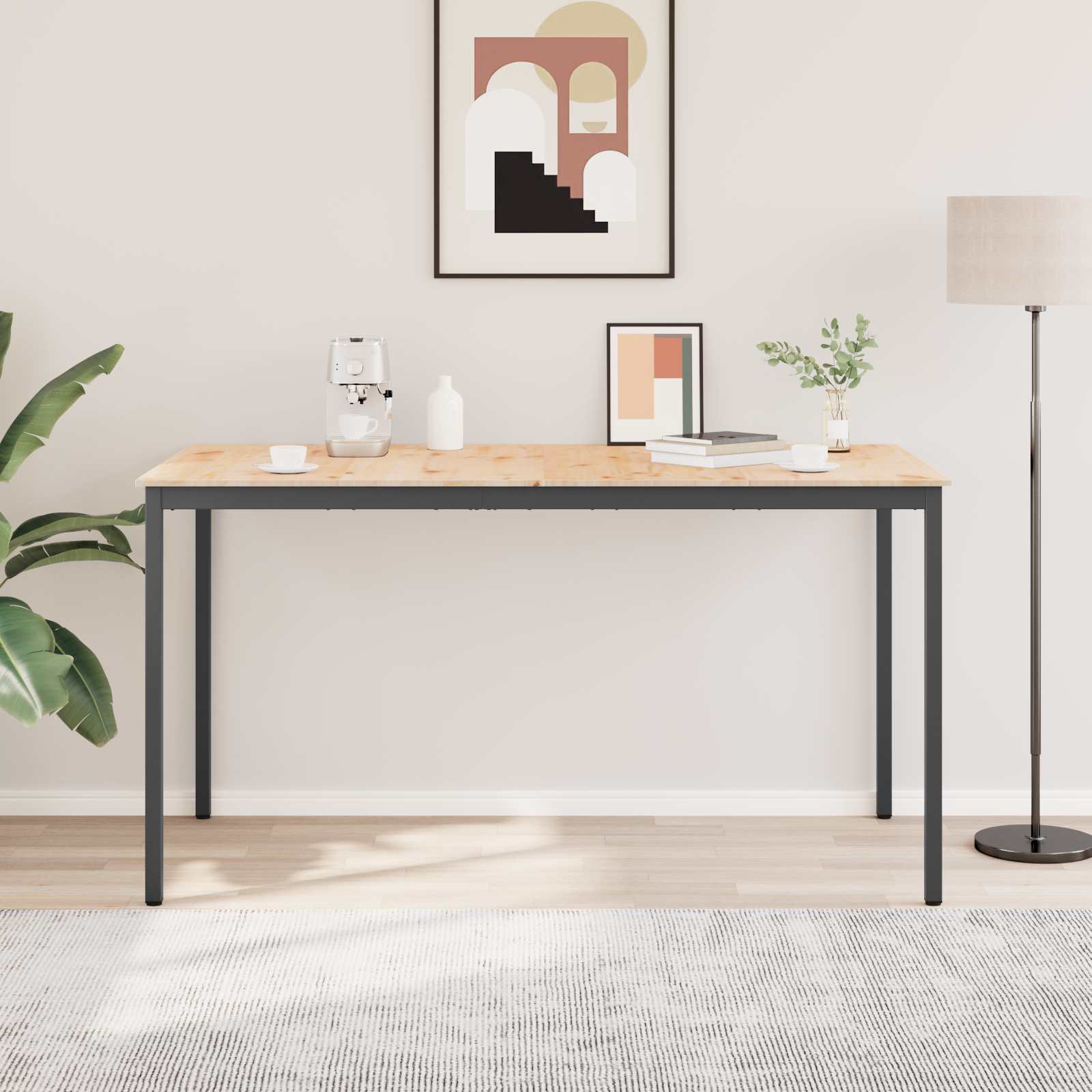Stol za bar Prirodna 200 x 100 x 105 cm Čvrsto borovo drvo