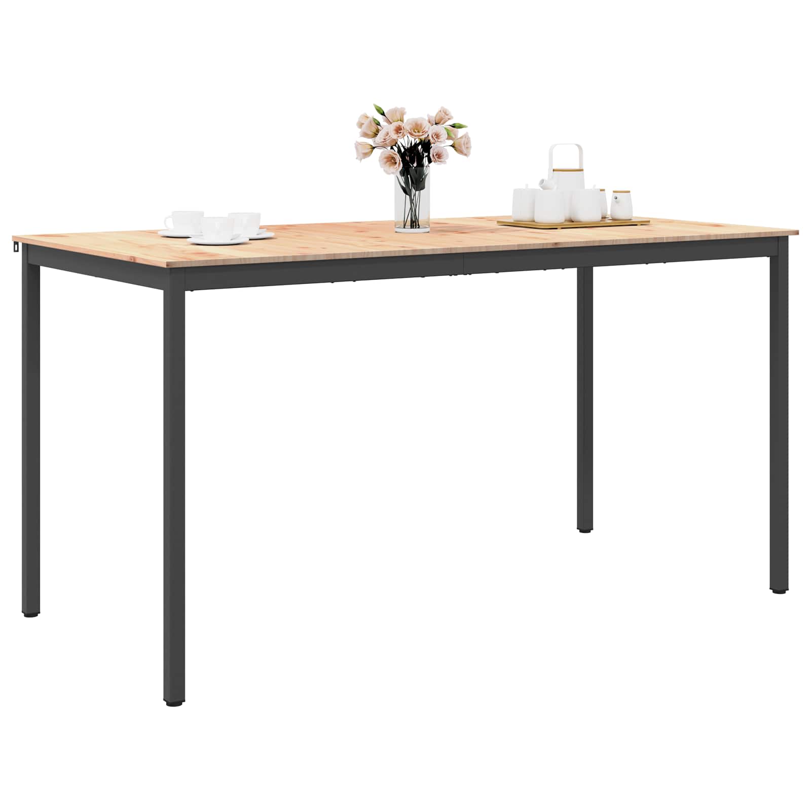 Stol za bar Prirodna 200 x 100 x 105 cm Čvrsto borovo drvo
