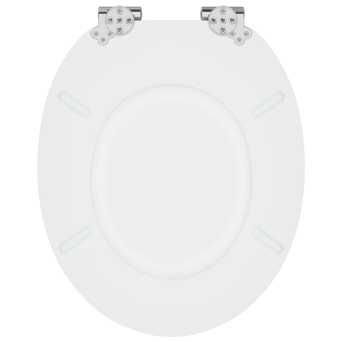 Toaletna sjedala s mekim zatvaranjem 2 pcs Bijeli 44 x 38 cm