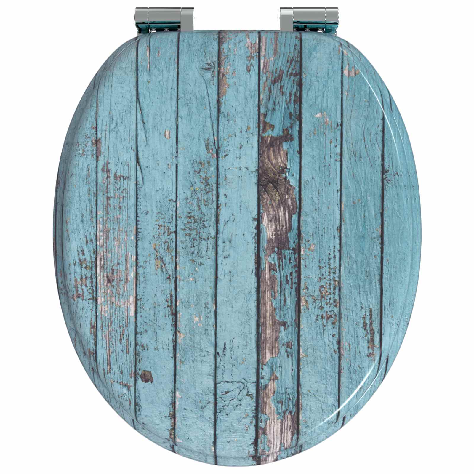 Toaletna sjedala s mekim zatvaranjem 2 pcs Plava 44 x 38 cm