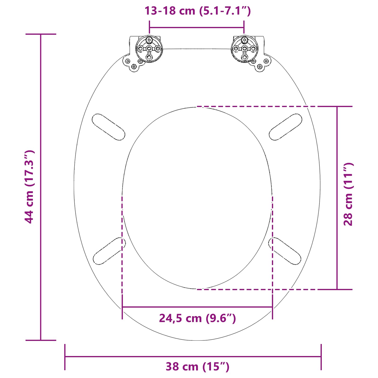 Toaletna sjedala s mekim zatvaranjem 2 pcs Plave kapi MDF ploča