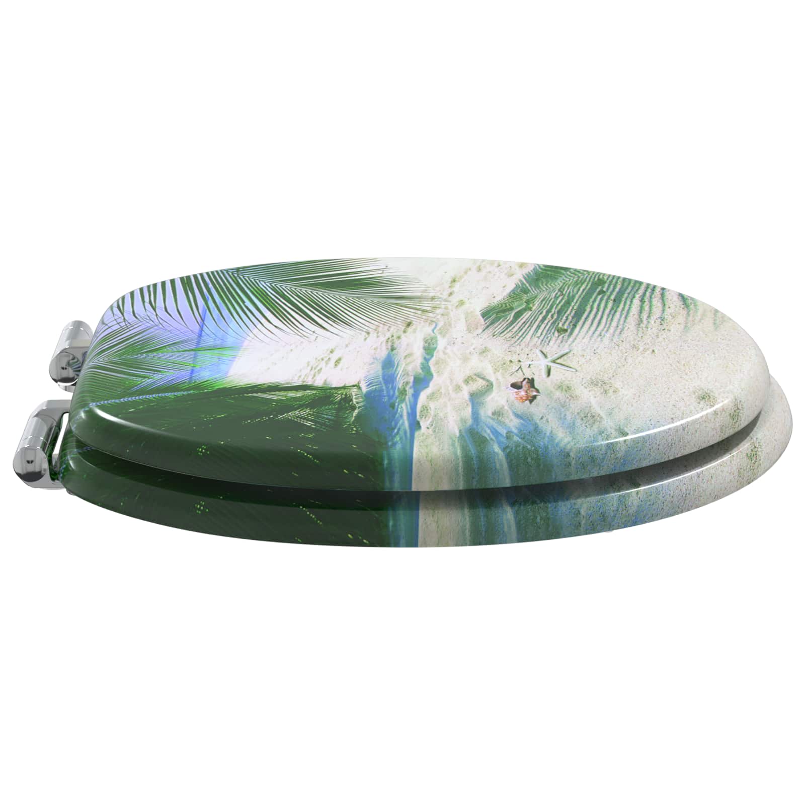Toaletna sjedala s mekim zatvaranjem 2 pcs Zelena 44 x 38 cm