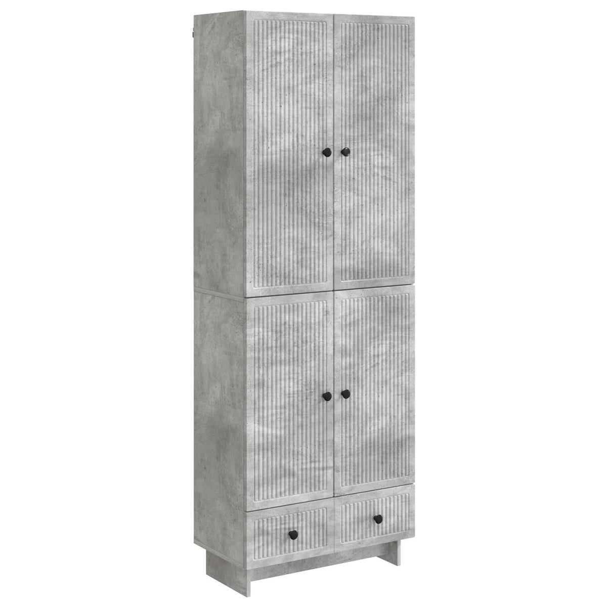 Set ormara 2 pcs Betonska siva 66 x 34,5 x 95 cm