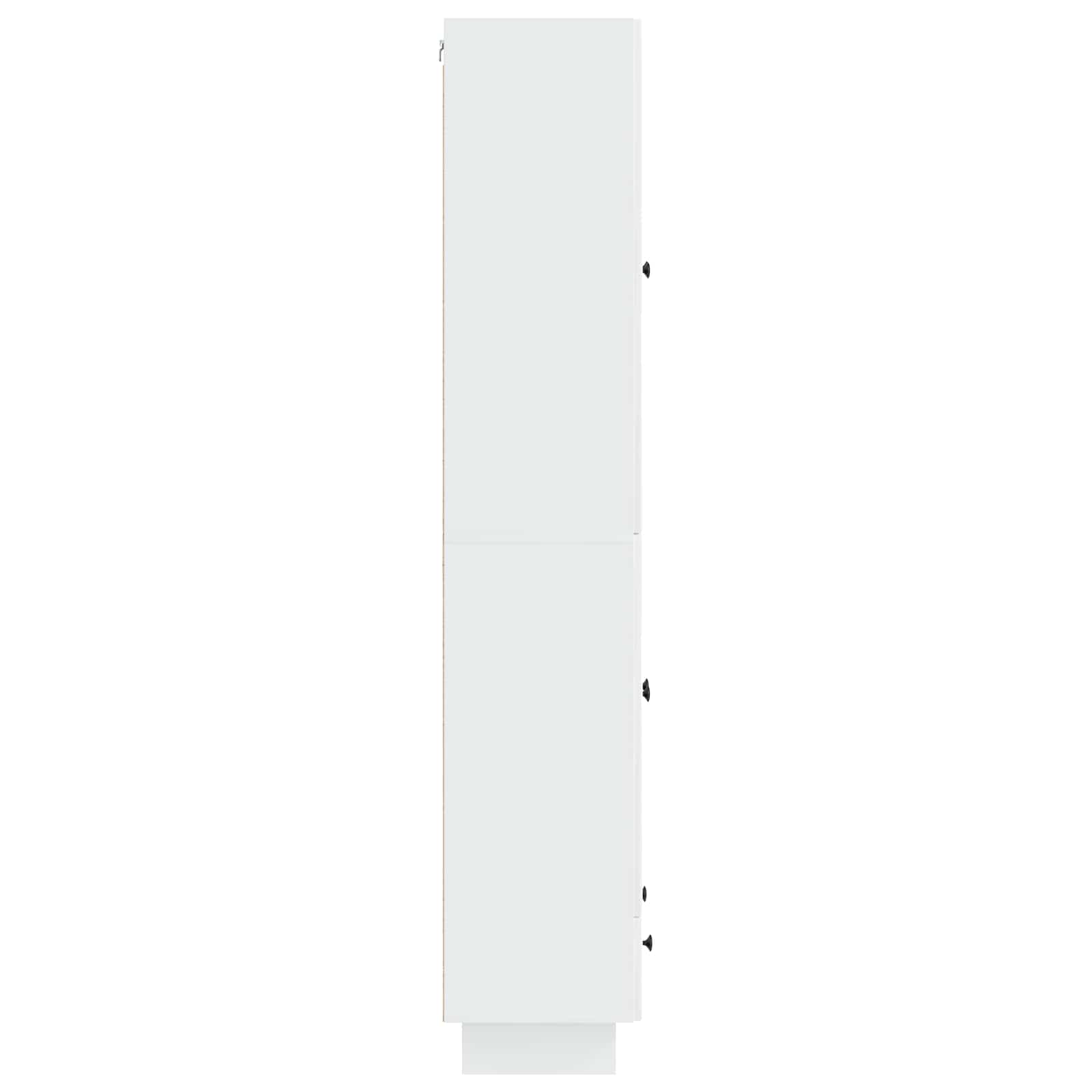 Set ormara 2 pcs Bijela visokog sjaja 66 x 34,5 x 95 cm
