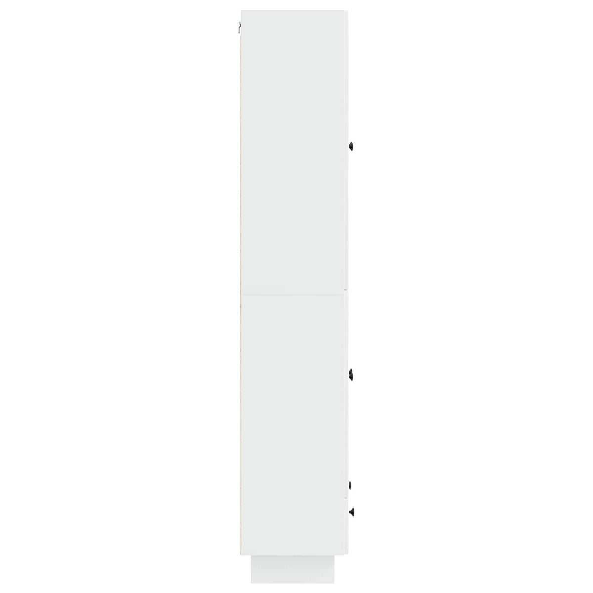 Set ormara 2 pcs Bijela visokog sjaja 66 x 34,5 x 95 cm