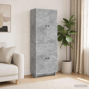 Set ormara 2 pcs Betonska siva 66 x 34,5 x 90 cm
