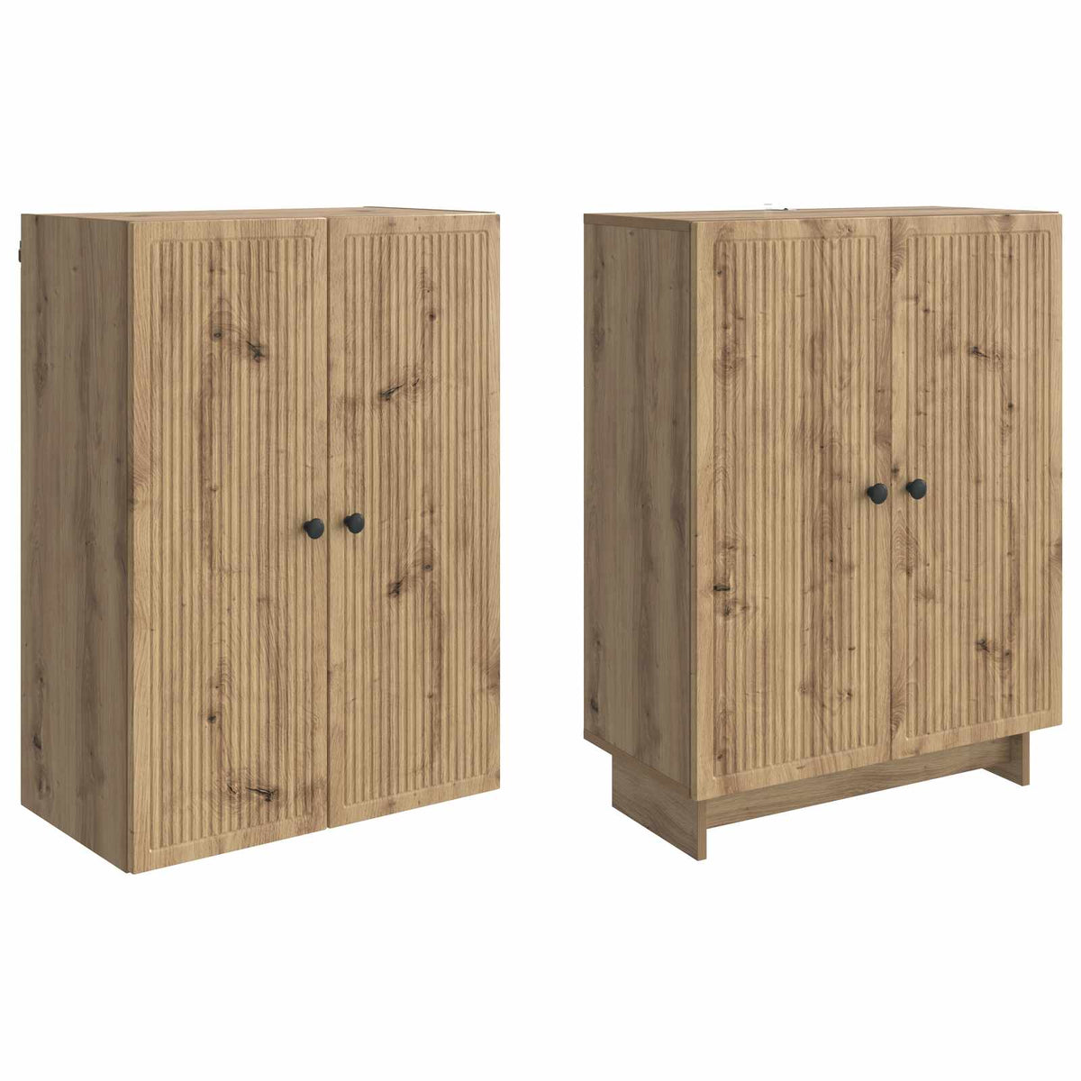 Set ormara 2 kom. Hrast artisan Konstruirano drvo Smeđa 66 x 34,5 x 90 cm