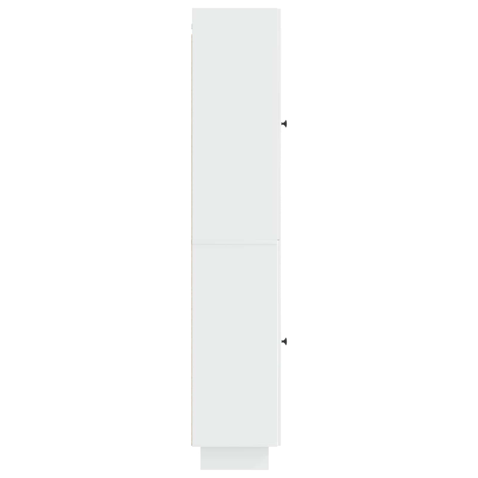 Set ormara 2 pcs Bijela visokog sjaja 34,5 x 33 x 90 cm