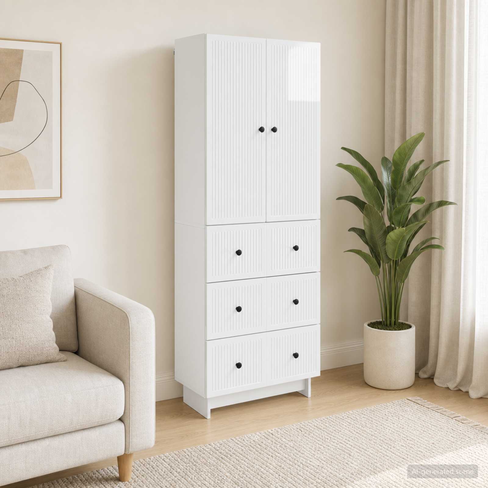 Set ormara 2 pcs 66 x 34,5 x 90 cm Konstruirano drvo
