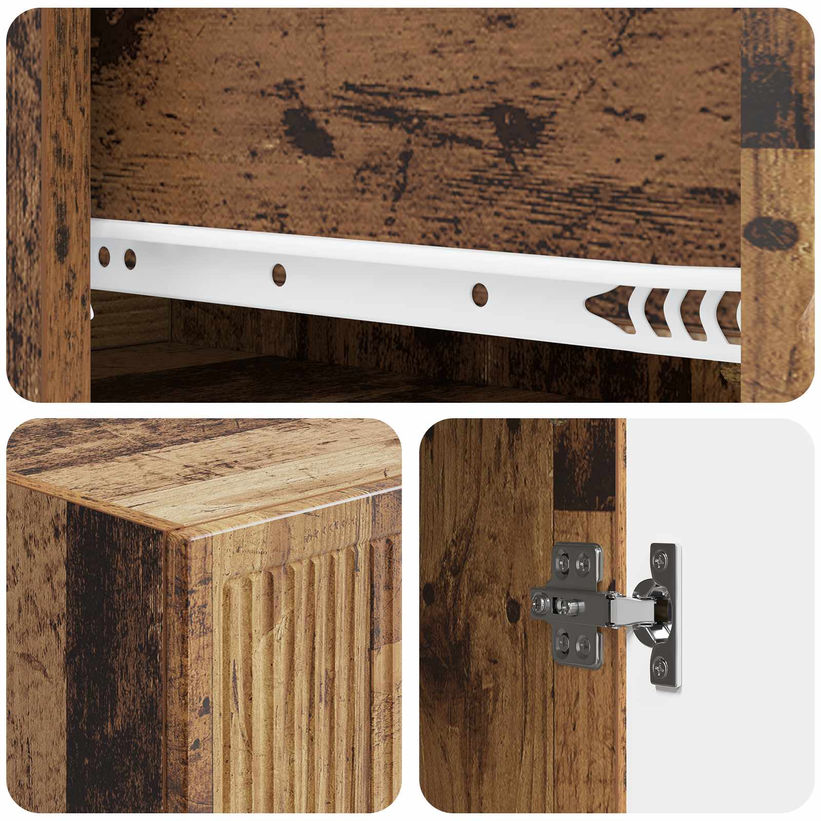 Set ormara 2 pcs Staro drvo 33 x 34,5 x 90 cm Konstruirano drvo
