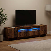 5-dijelni LED TV ormarić Staro drvo Konstruirano drvo