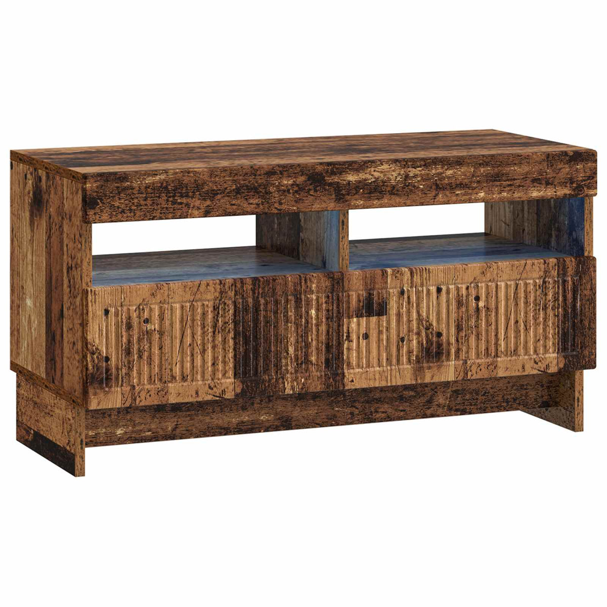 5-dijelni LED TV ormarić Staro drvo Konstruirano drvo