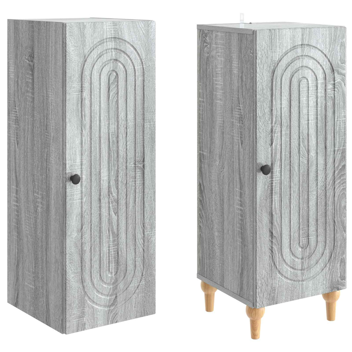 Set ormara 2 pcs Siva Sonoma Konstruirano drvo