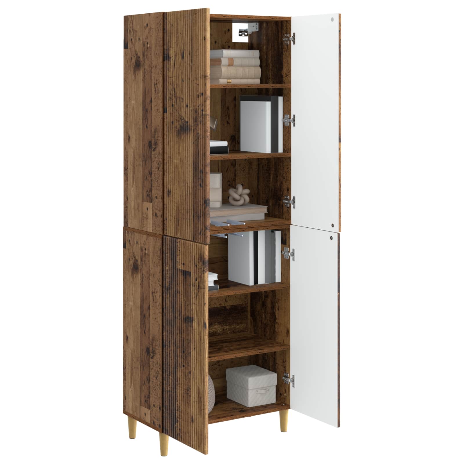 Set ormara 2 pcs Staro drvo 66 x 34,5 x 90 cm Konstruirano drvo