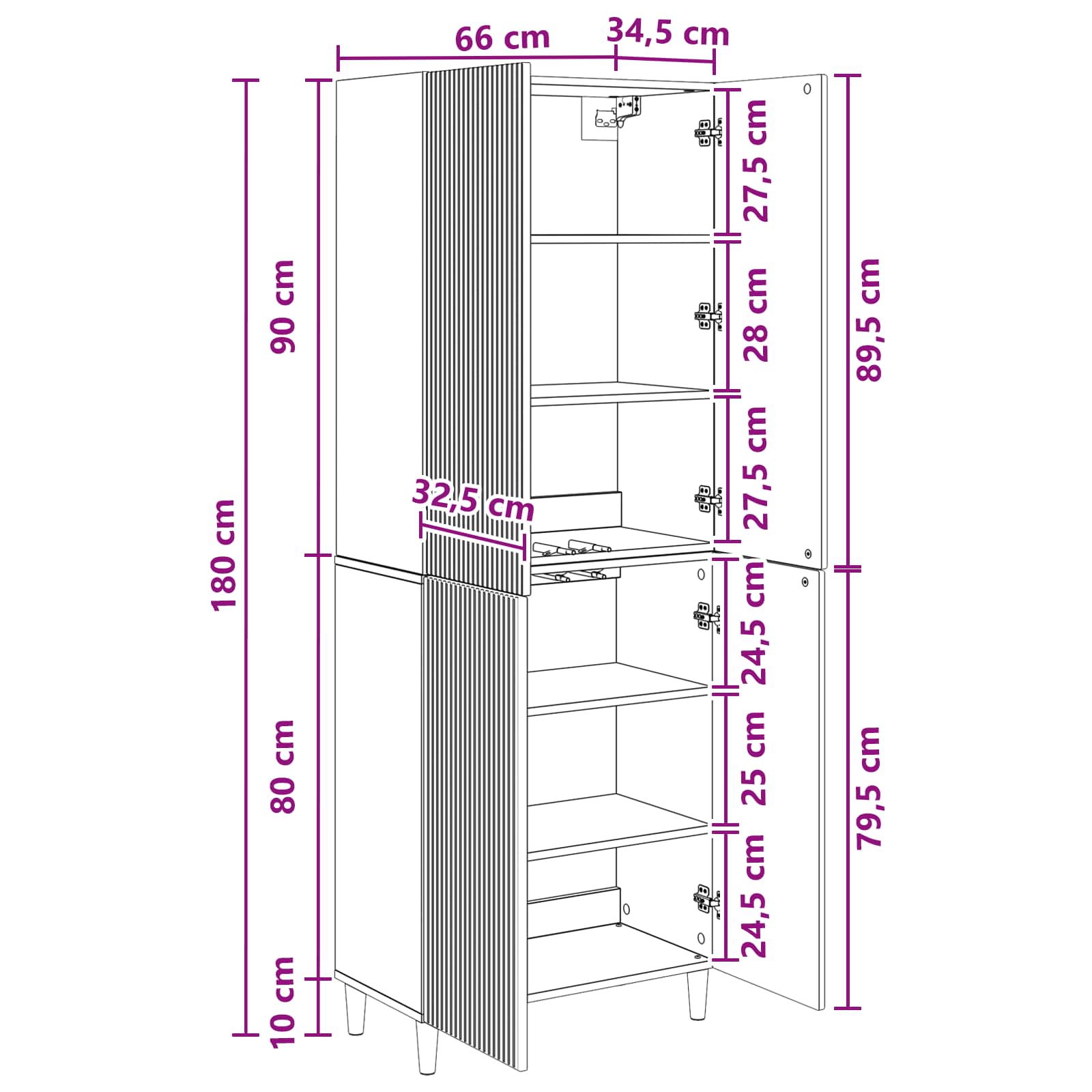 Set ormara 2 pcs Staro drvo 66 x 34,5 x 90 cm Konstruirano drvo