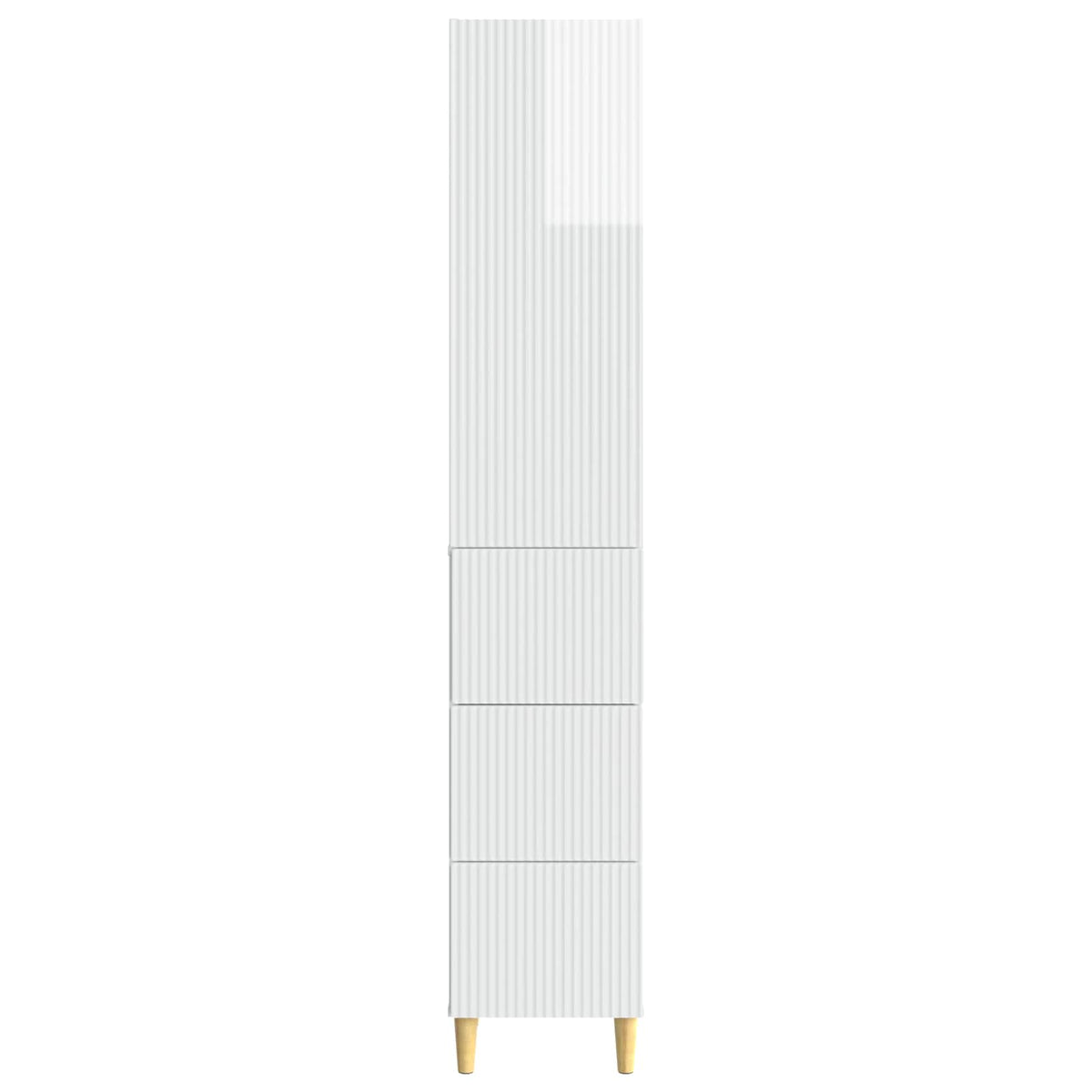 Set ormara 2 pcs Bijela visokog sjaja 33 x 34,5 x 90 cm
