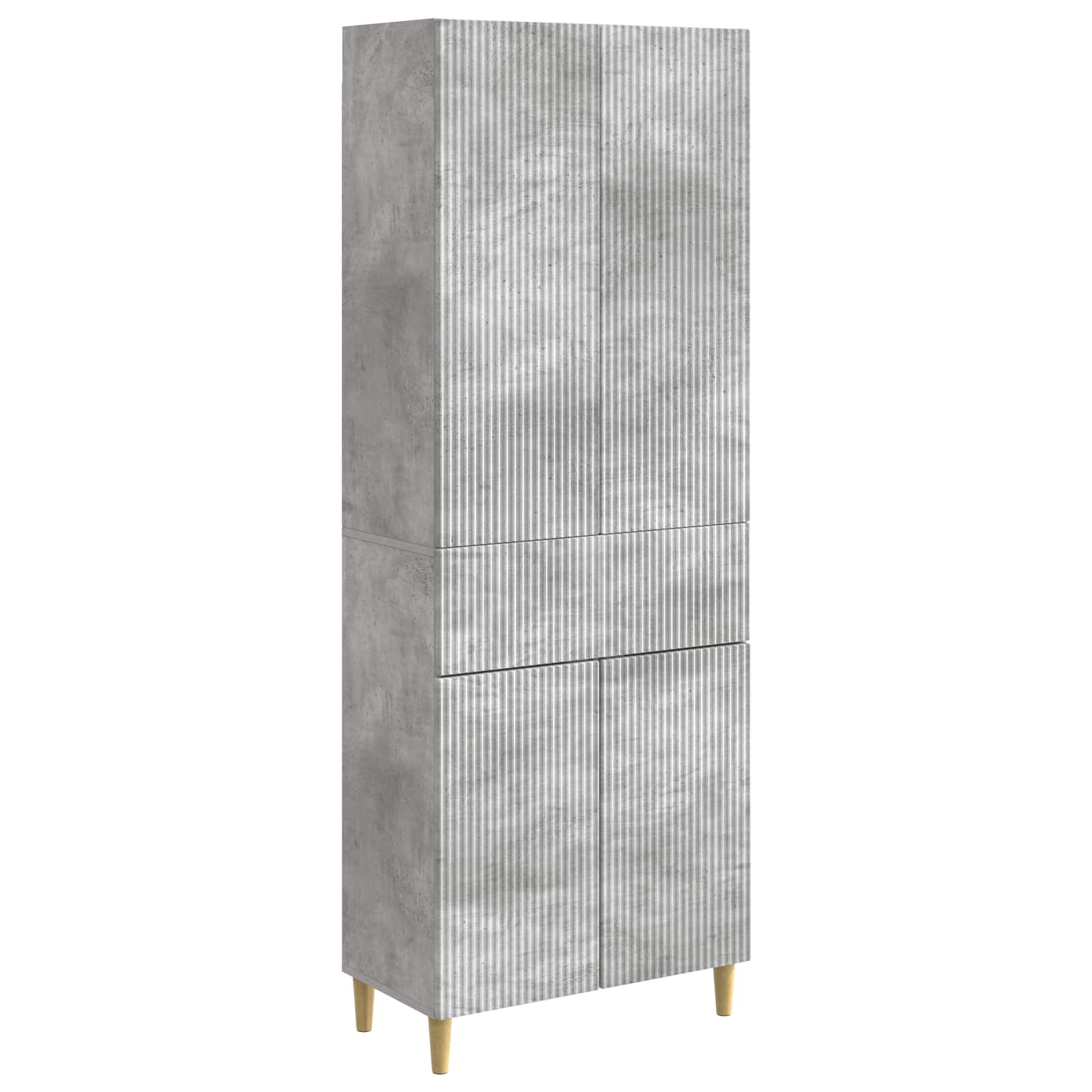 Set ormara 2 pcs Betonska siva 66 x 34,5 x 90 cm