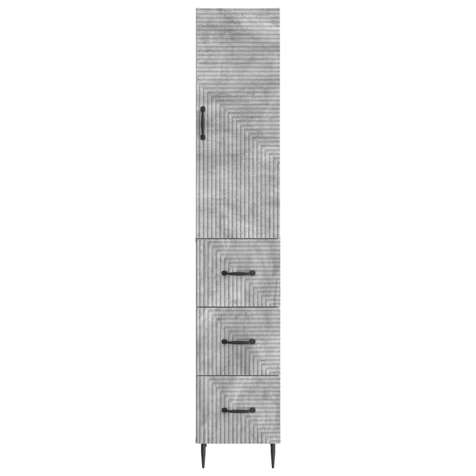 Set ormara 2 pcs Betonska siva 33 x 34,5 x 90 cm