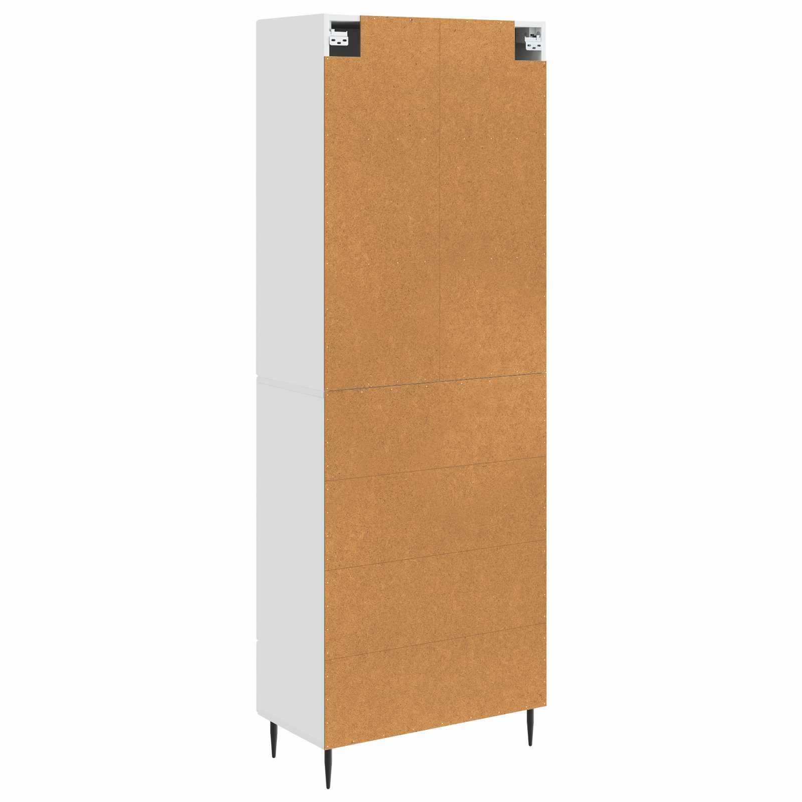 Set ormara 2 pcs Bijela visokog sjaja 66 x 34,5 x 89,5 cm