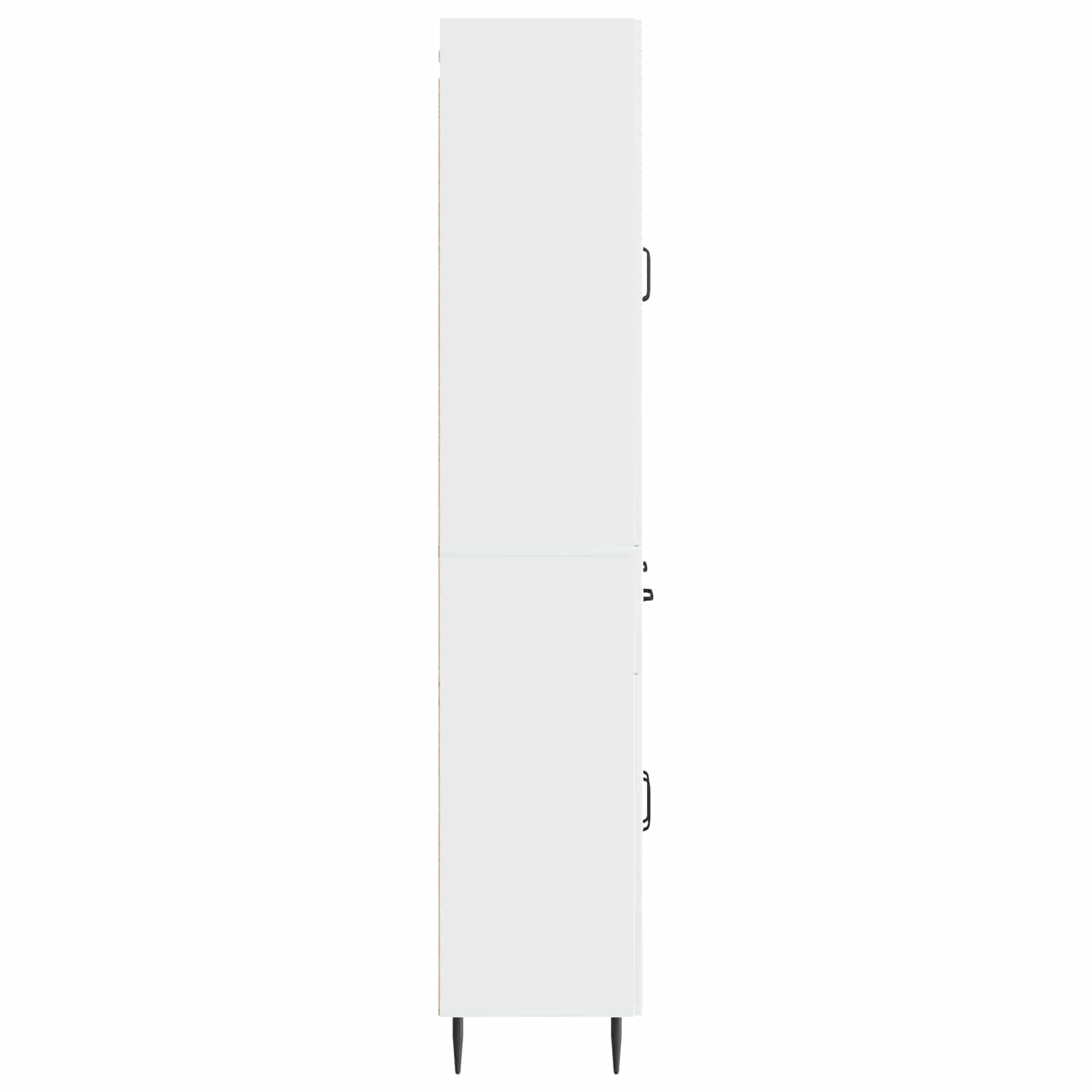Set ormara 2 pcs Bijela visokog sjaja 66 x 34,5 x 89,5 cm
