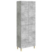 Set ormara 2 pcs Betonska siva Konstruirano drvo