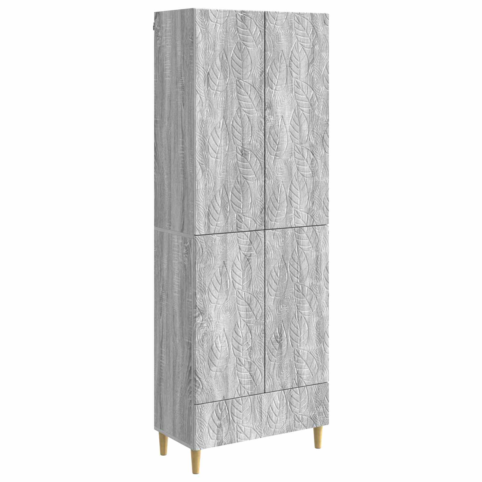 Set ormara 2 pcs Siva Sonoma Konstruirano drvo