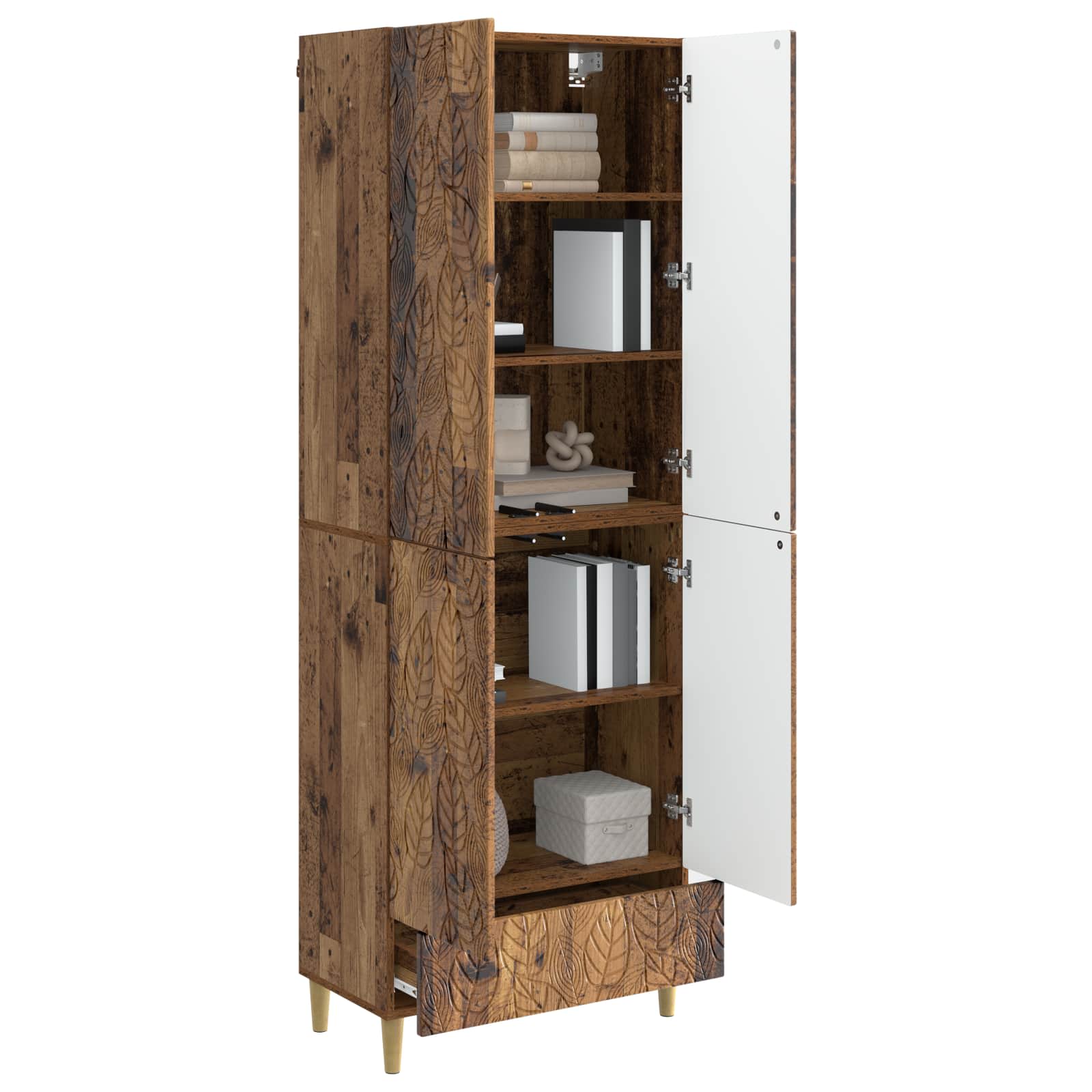 Set ormara 2 pcs Staro drvo Konstruirano drvo