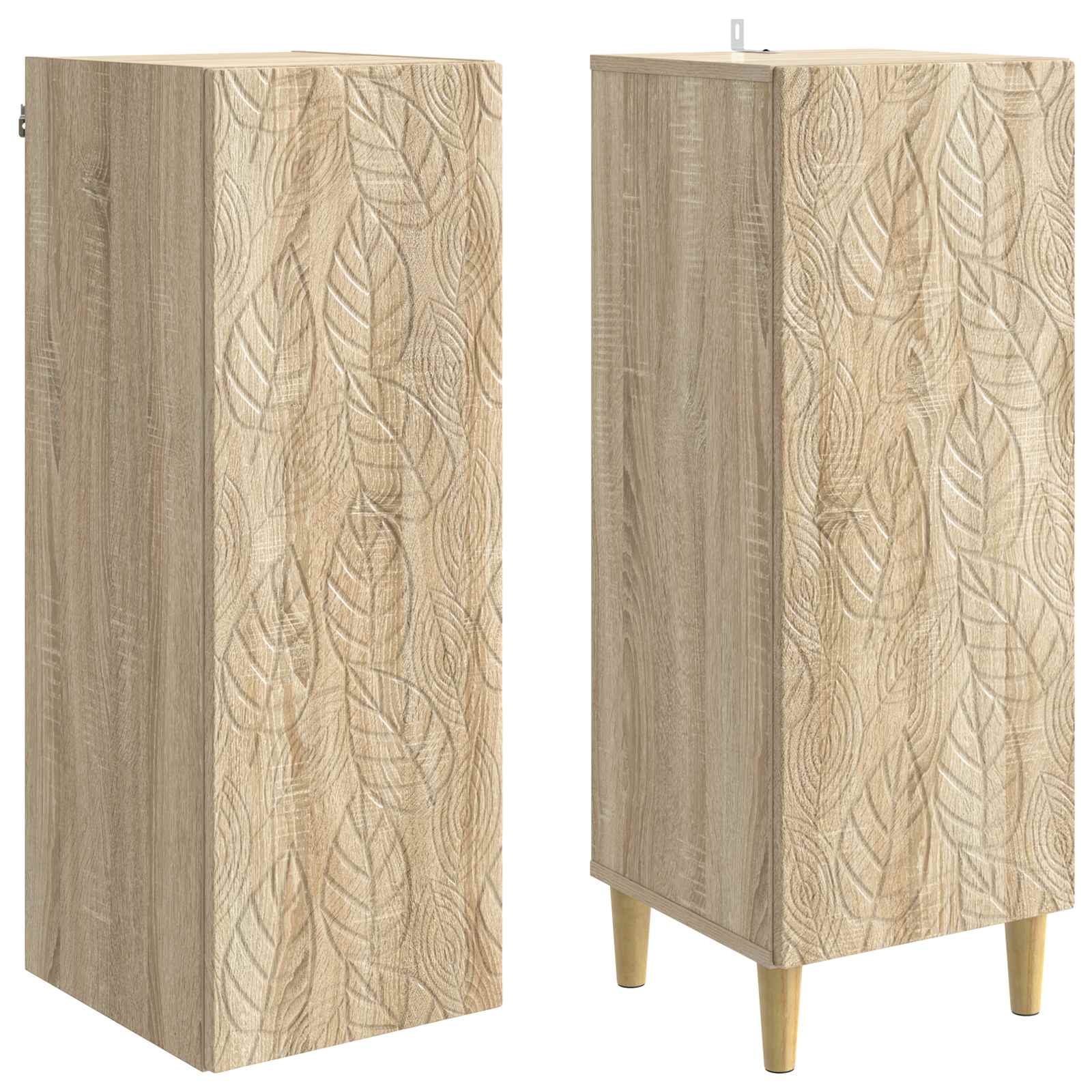 Set ormara 2 pcs Hrast sonoma Konstruirano drvo
