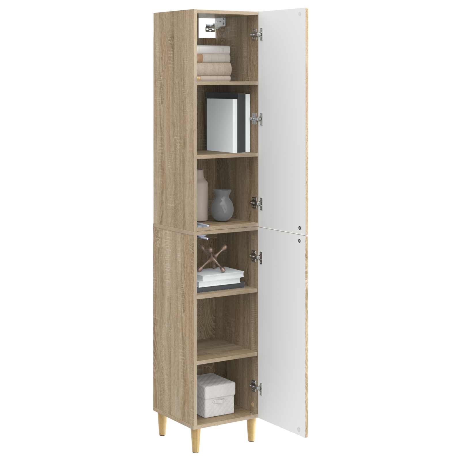 Set ormara 2 pcs Hrast sonoma Konstruirano drvo