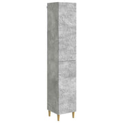 Set ormara 2 pcs Betonska siva Konstruirano drvo