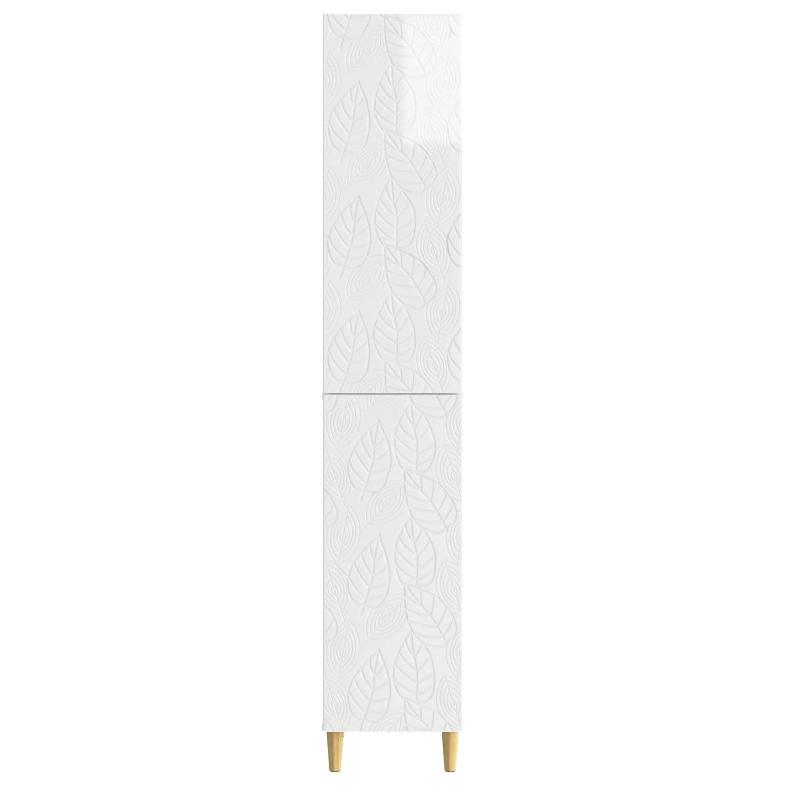 Set ormara 2 pcs Bijela visokog sjaja Konstruirano drvo
