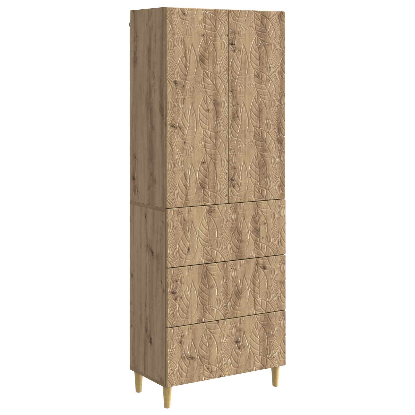 Set ormara 2 pcs Hrast artisan 66 x 34,5 x 90 cm