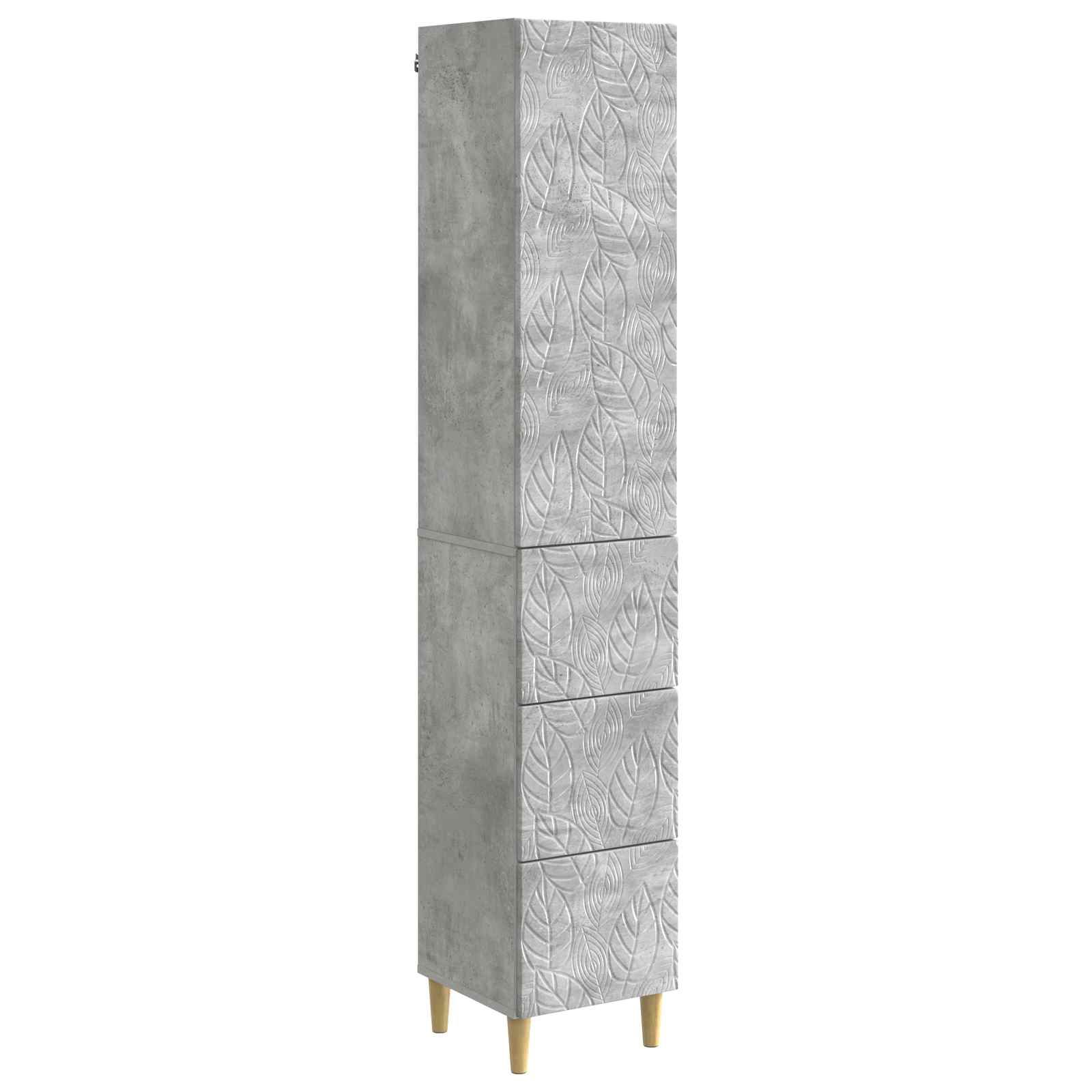 Set ormara 2 pcs Betonska siva 33 x 34,5 x 90 cm