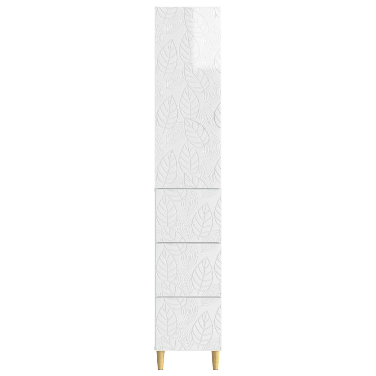 Set ormara 2 pcs Bijela visokog sjaja 33 x 34,5 x 90 cm