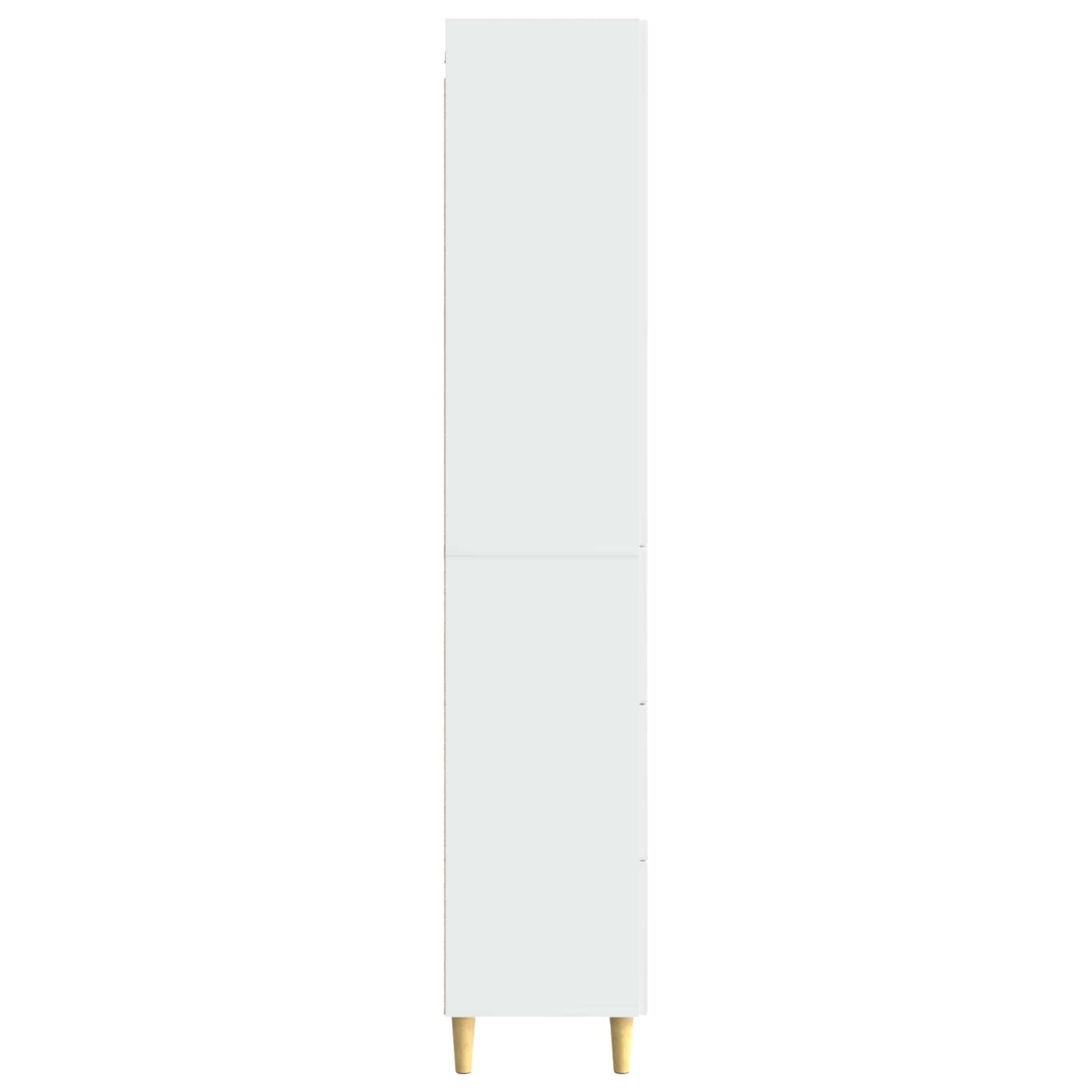 Set ormara 2 pcs Bijela visokog sjaja 33 x 34,5 x 90 cm