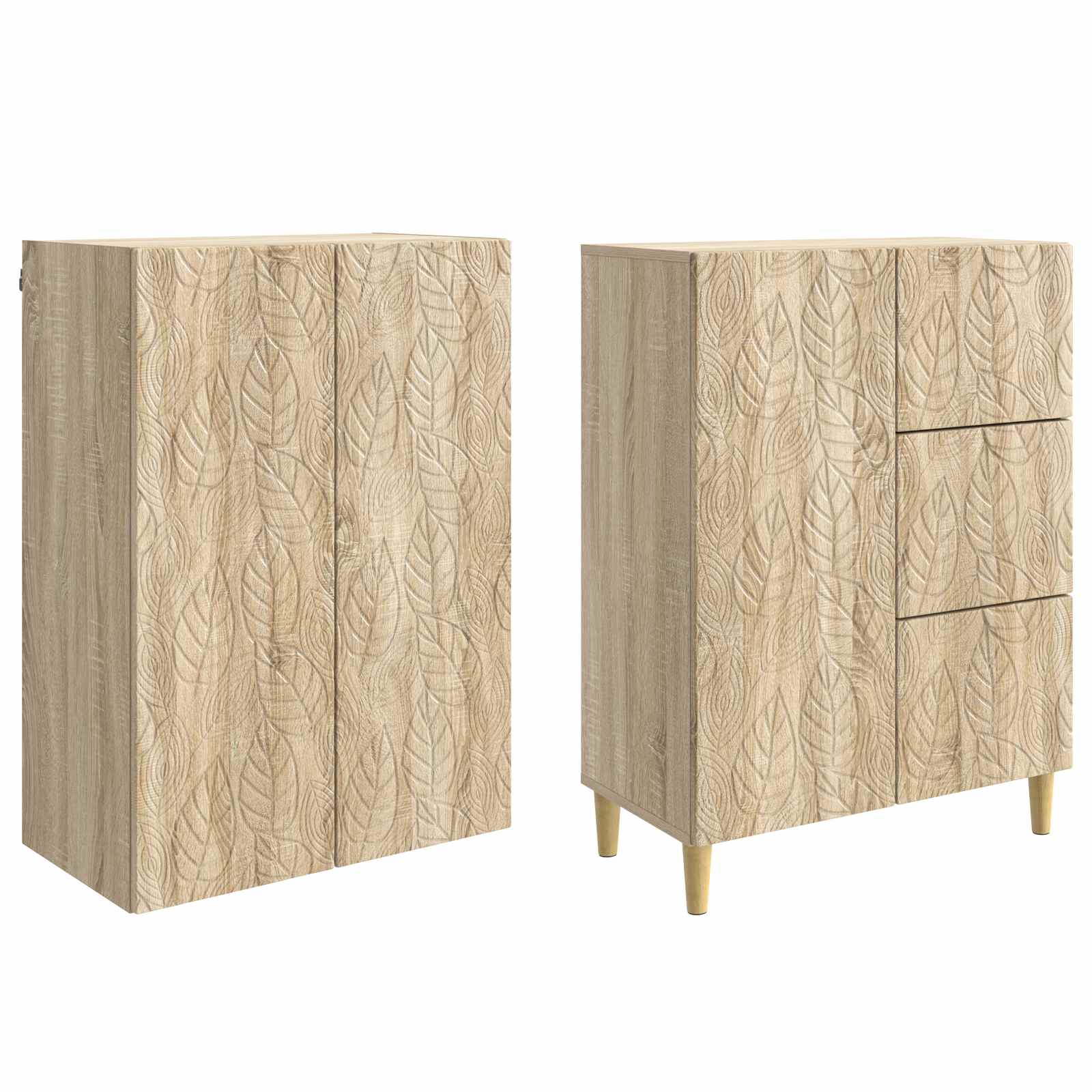 2 pcs Hrast sonoma