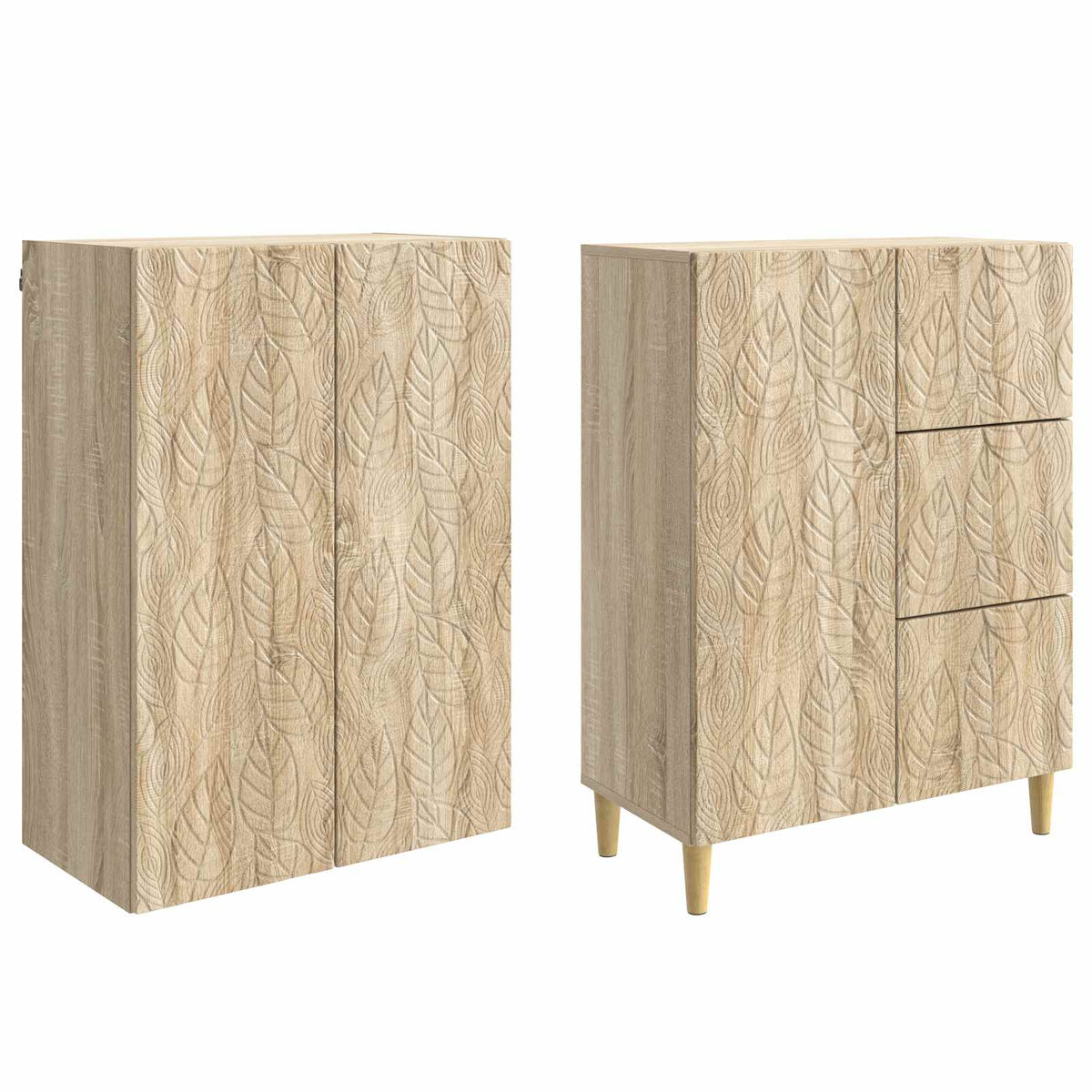 2 pcs Hrast sonoma