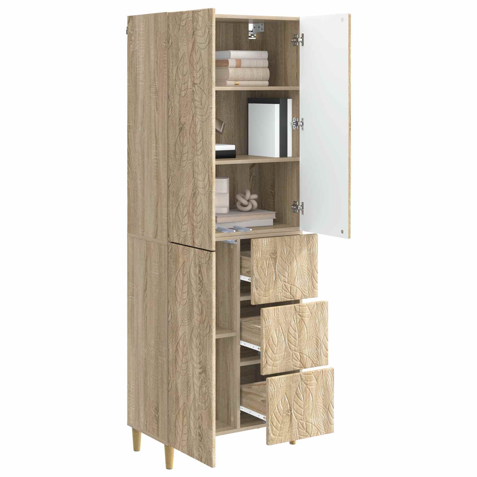2 pcs Hrast sonoma