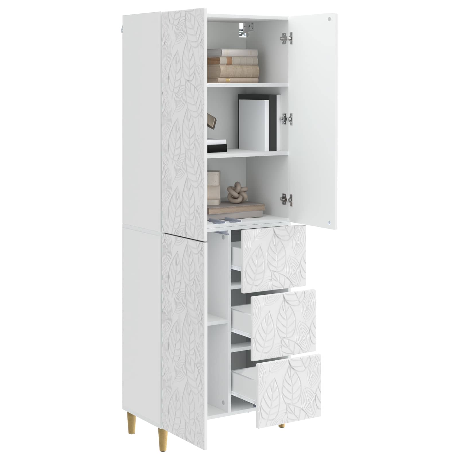 2 pcs Bijela visokog sjaja