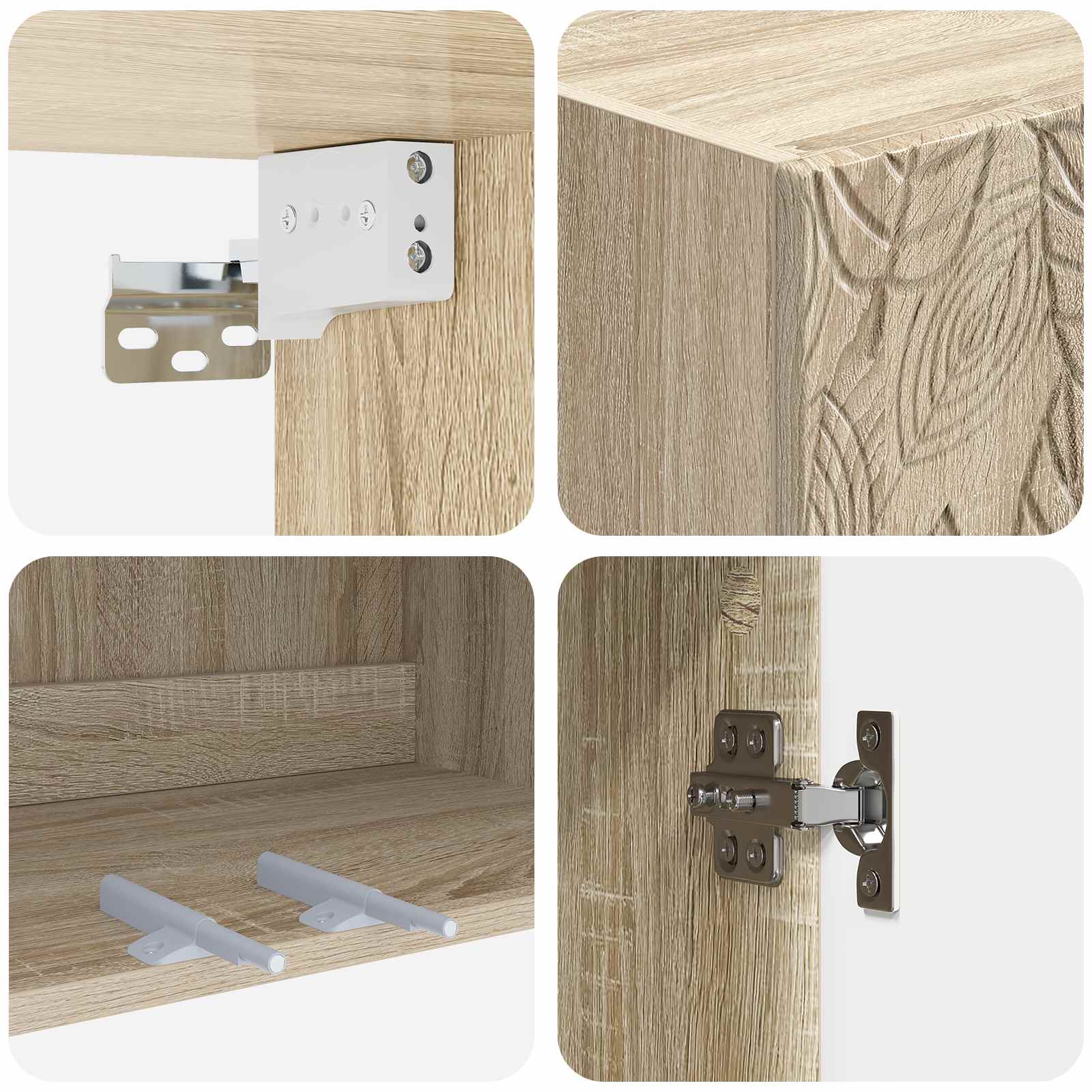 Set ormara 2 pcs Konstruirano drvo