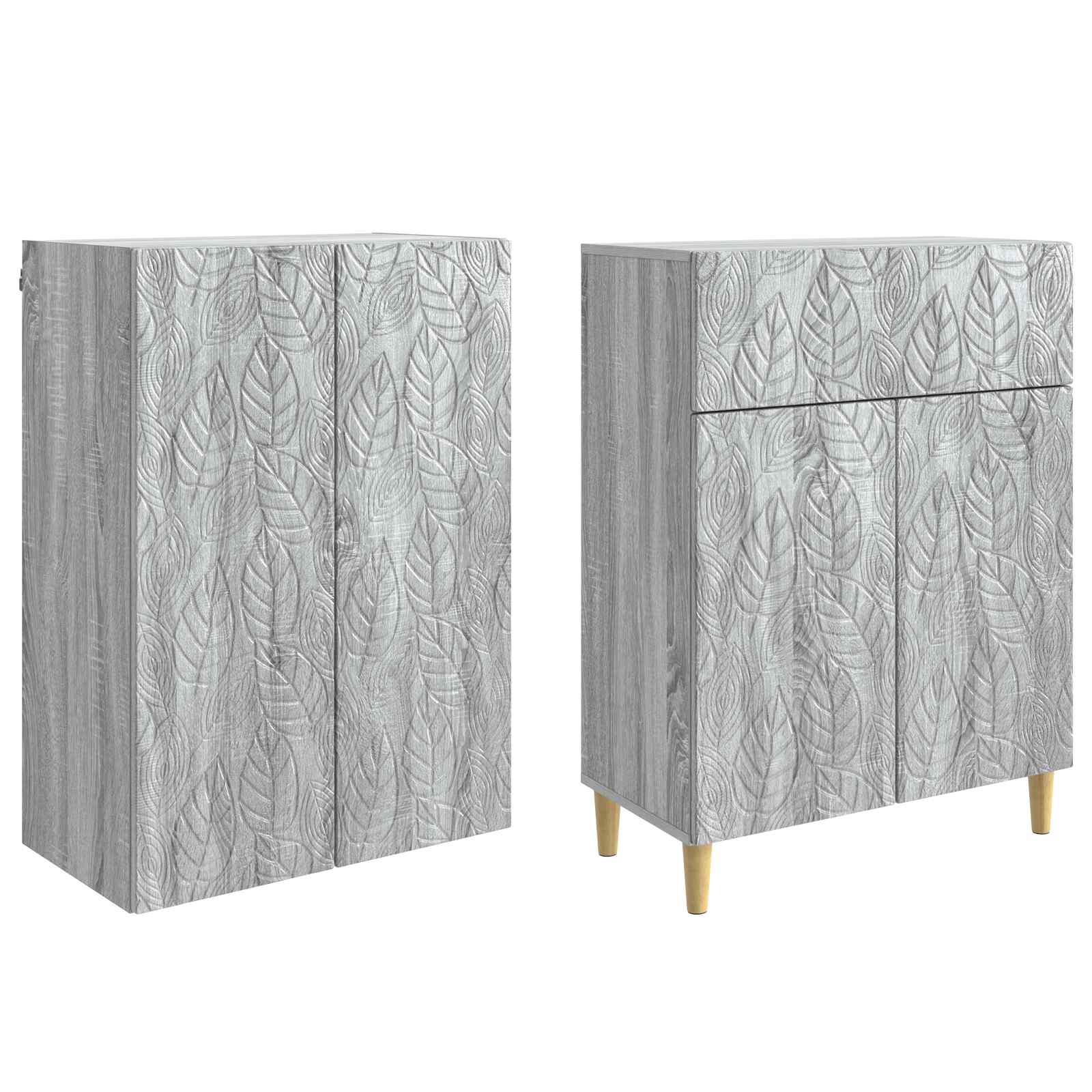Set ormara 2 pcs Siva Sonoma Konstruirano drvo