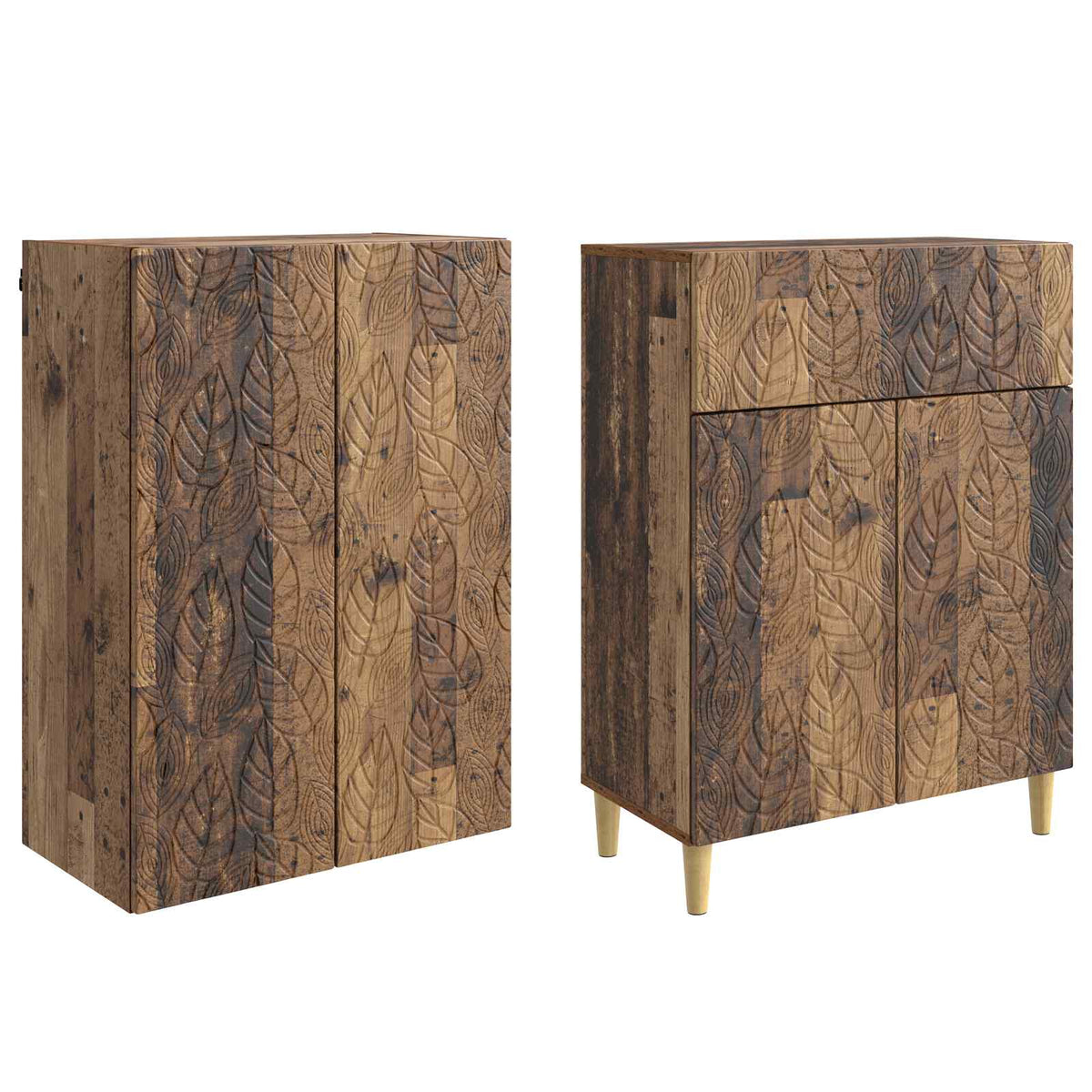 Set ormara 2 pcs Staro drvo Konstruirano drvo