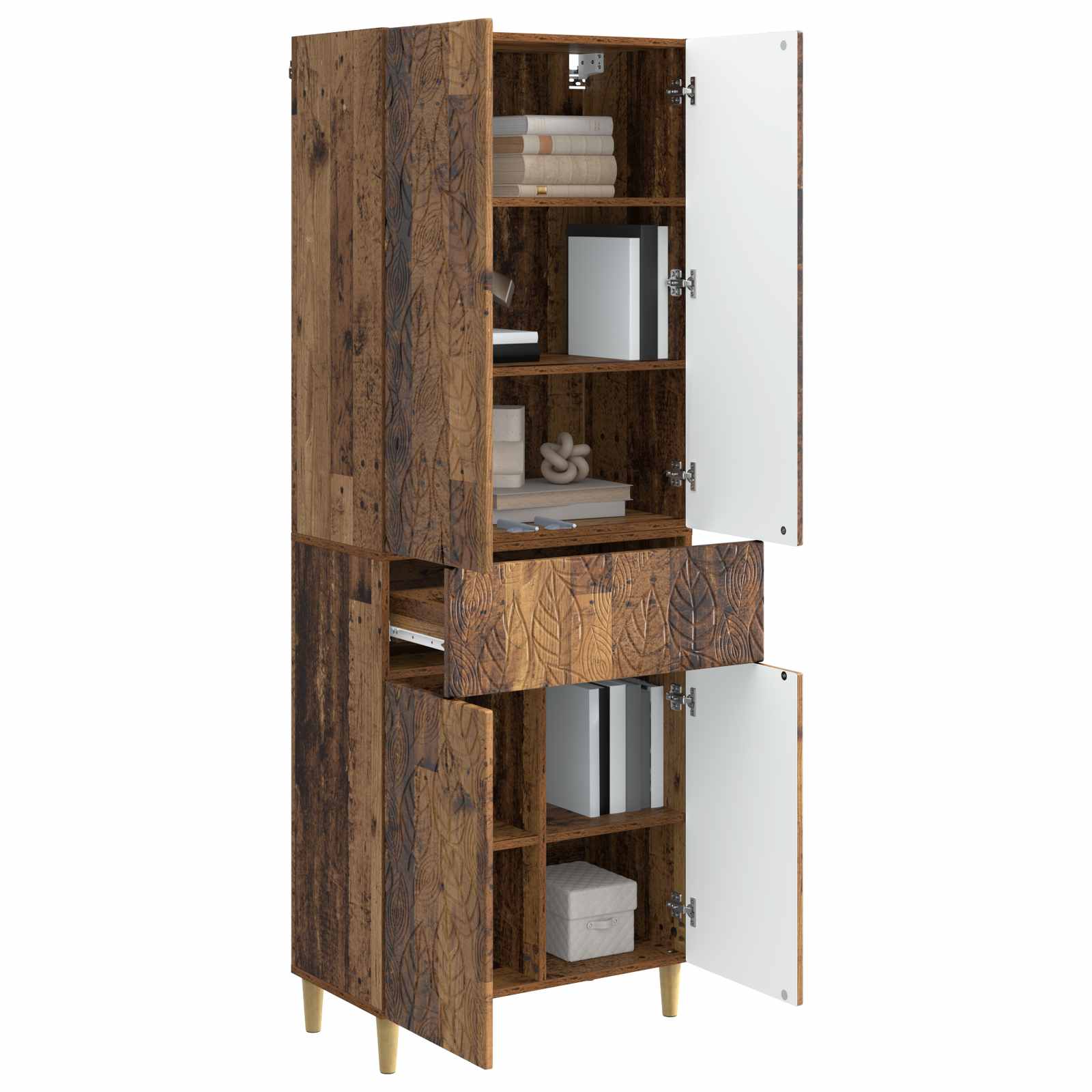Set ormara 2 pcs Staro drvo Konstruirano drvo