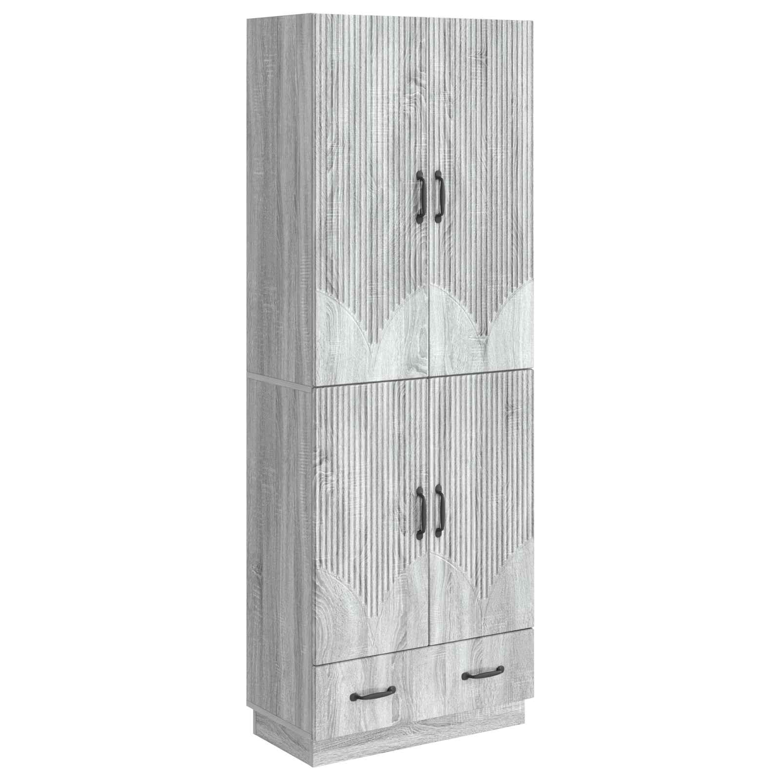 Set ormara 2 pcs Siva Sonoma Konstruirano drvo