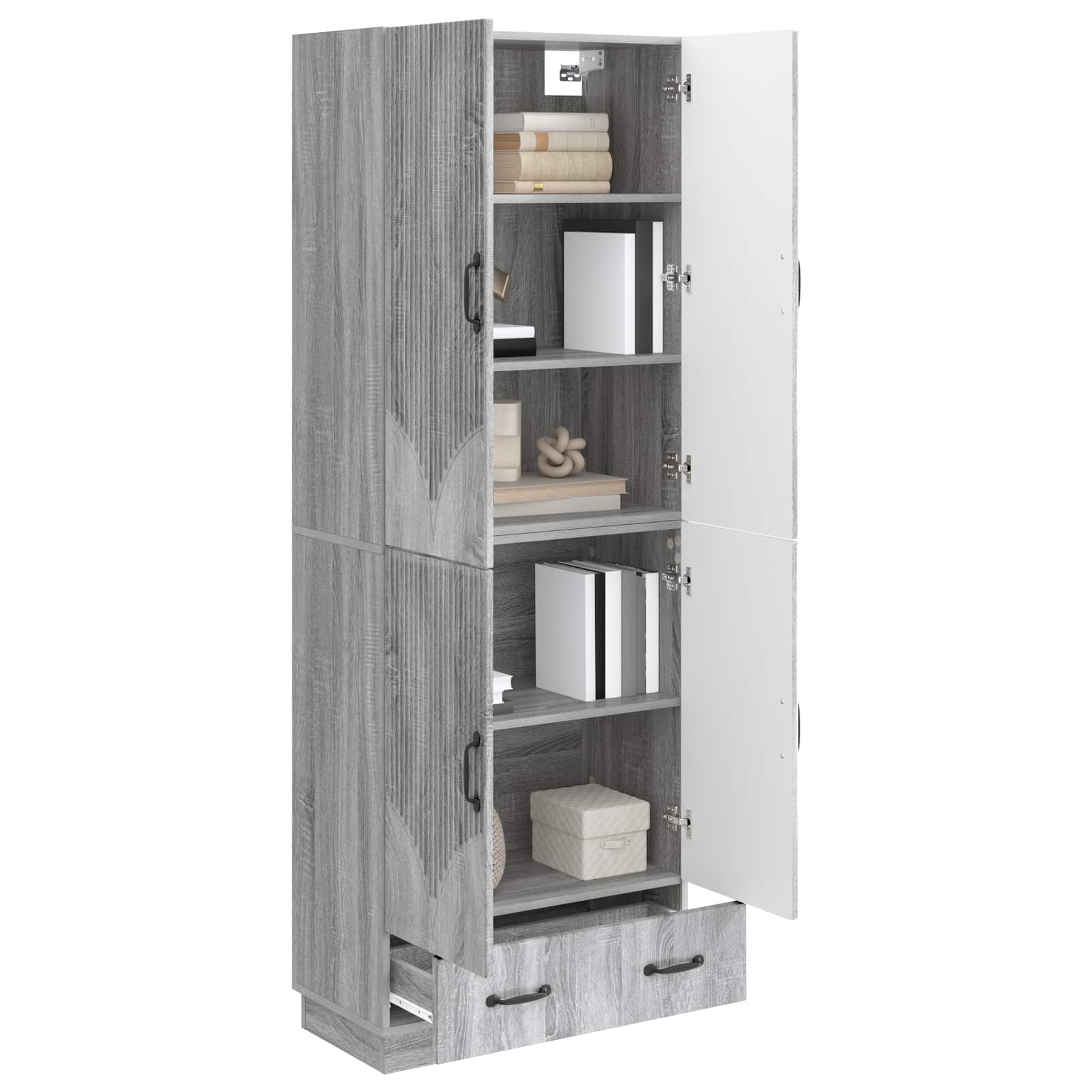 Set ormara 2 pcs Siva Sonoma Konstruirano drvo