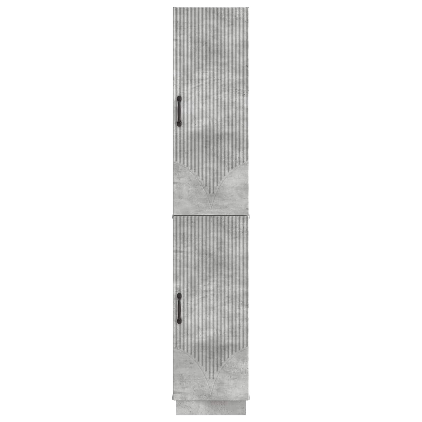 Set ormara 2 pcs Betonska siva Konstruirano drvo
