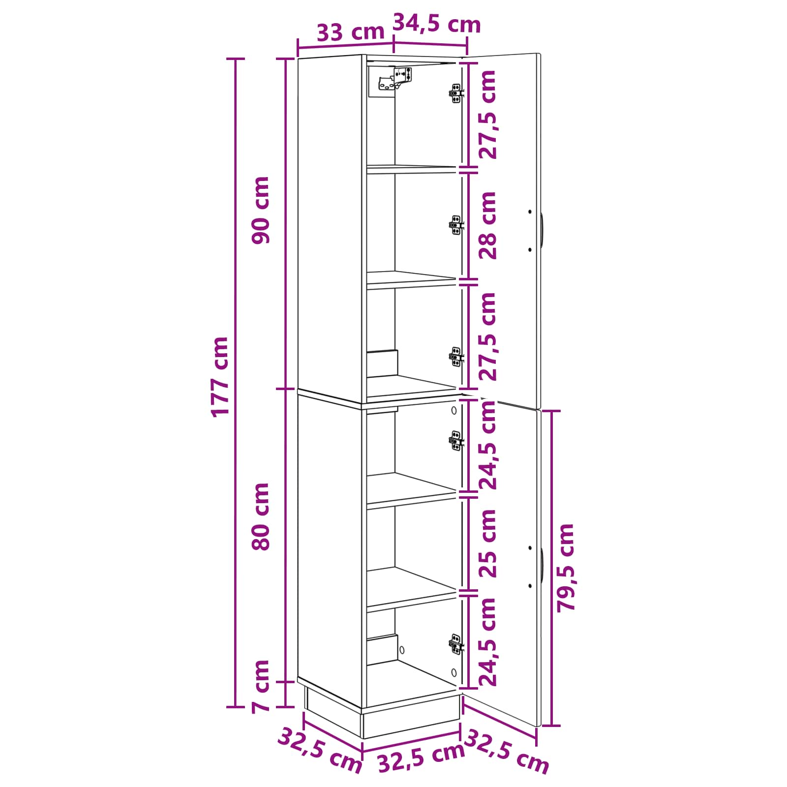 Set ormara 2 pcs Betonska siva Konstruirano drvo