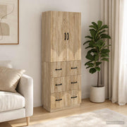 Set ormara 2 pcs Hrast sonoma 66 x 34,5 x 87 cm