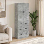 Set ormara 2 pcs Betonska siva 66 x 34,5 x 87 cm
