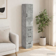 Set ormara 2 pcs Betonska siva 33 x 34,5 x 87 cm